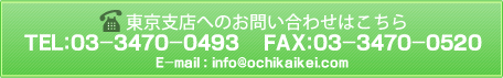 東京事務所へのお問い合わせはこちら TEL：03-3470-0493 FAX：03-3470-0520 E-mail：info@ochikaikei.com